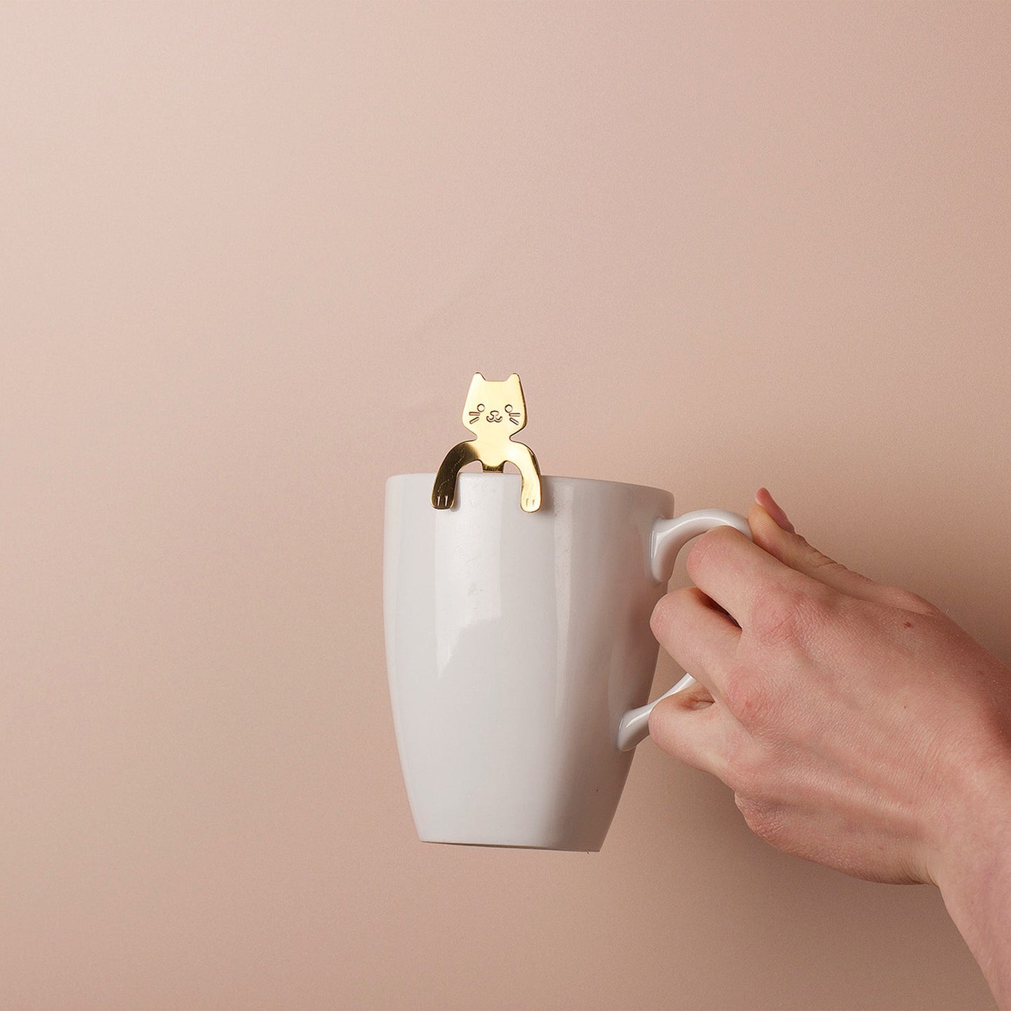 Personalised Stainless Steel Cat Tea Spoon - MYLEE London