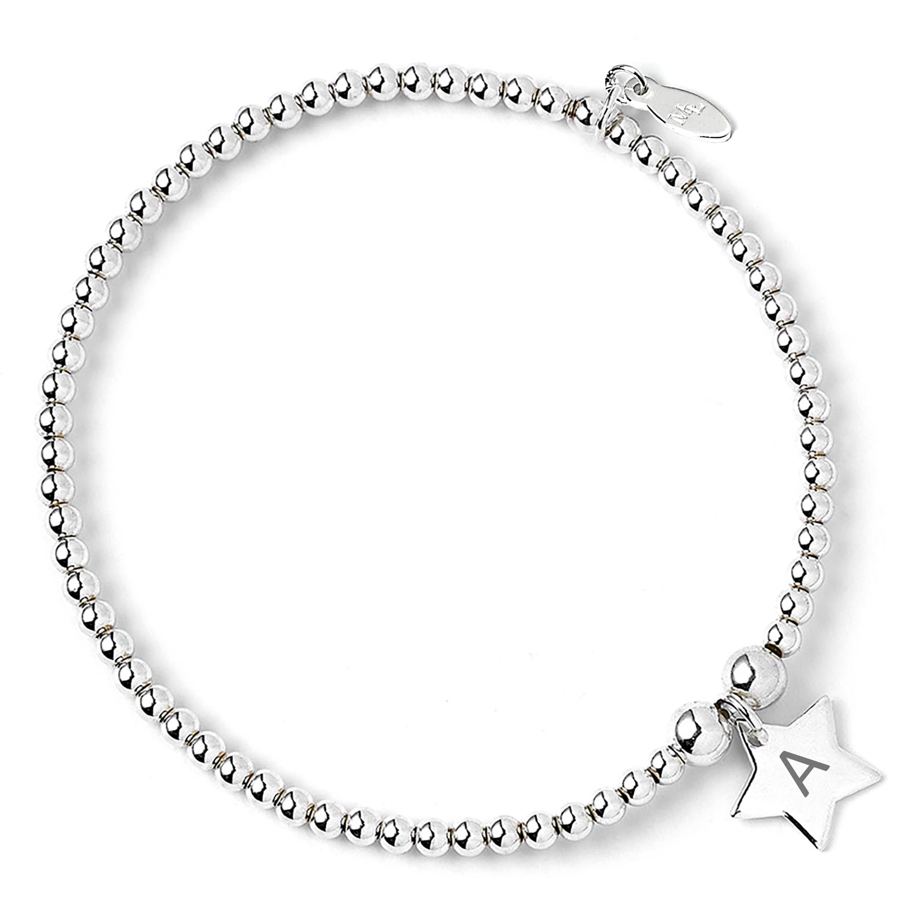 Personalised Star Bracelet - Sterling Silver - MYLEE London