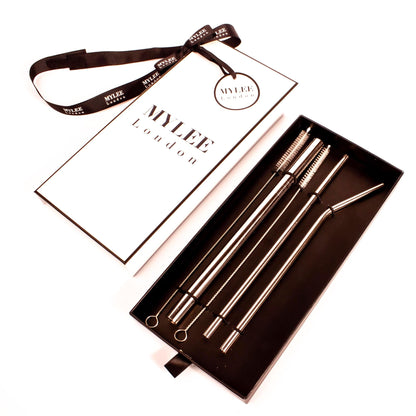 Personalised Straw Gift Set with Free Gift Wrapping - MYLEE London