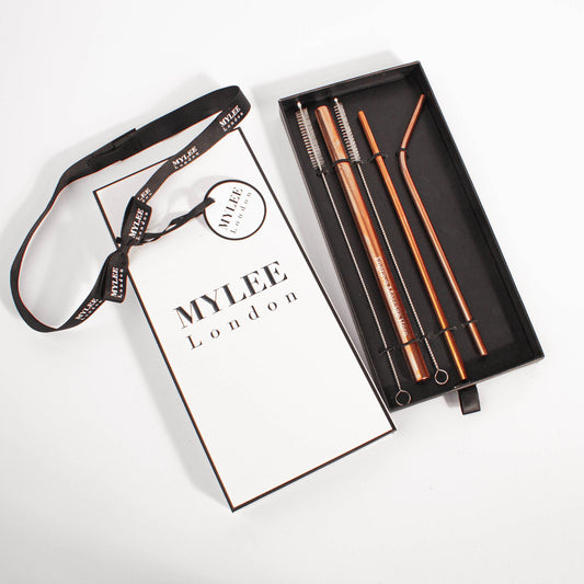 Personalised Straw Gift Set with Free Gift Wrapping - MYLEE London