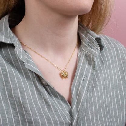 Pomeranian Gold Necklace - Personalised - MYLEE London