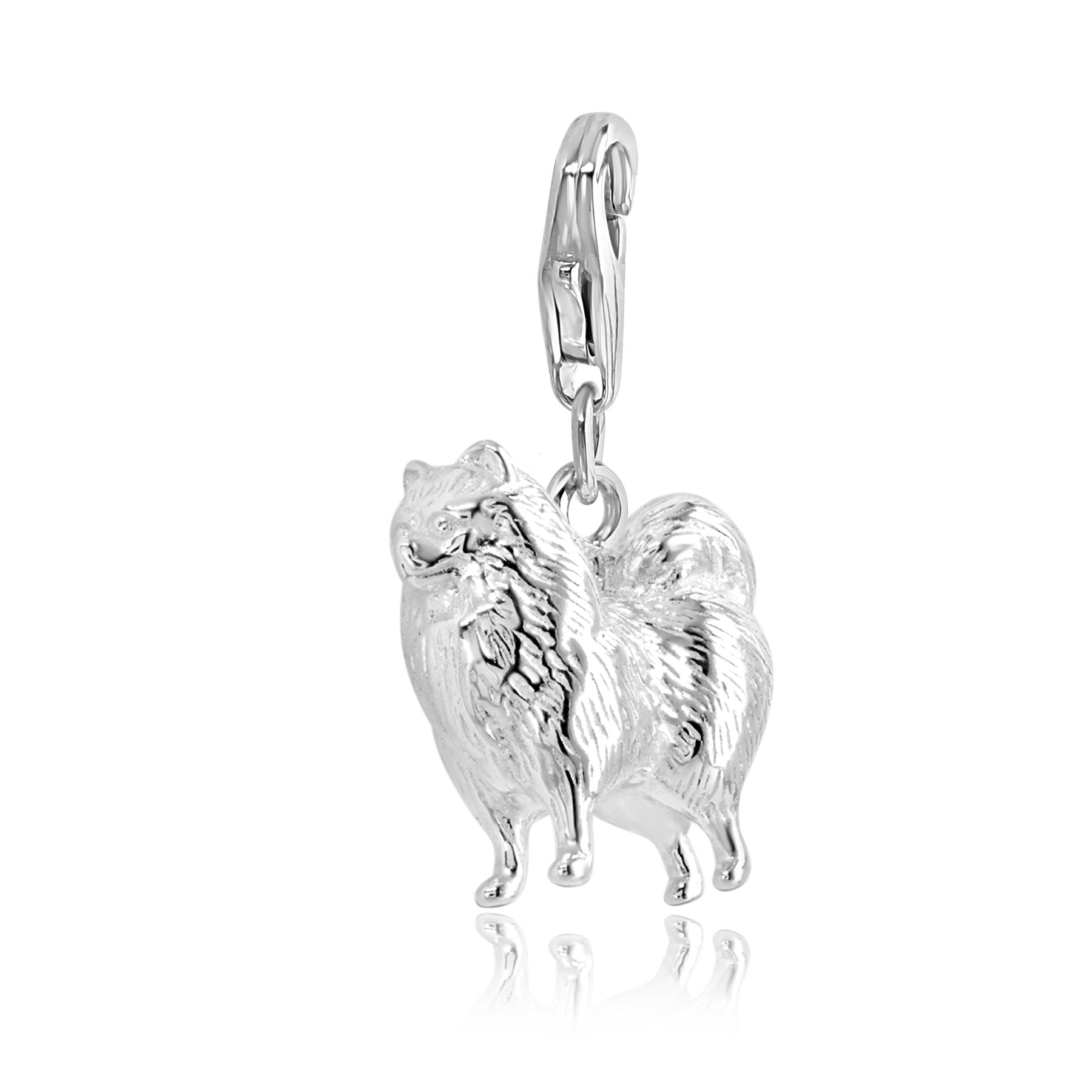 Pomeranian Silver Charm - MYLEE London