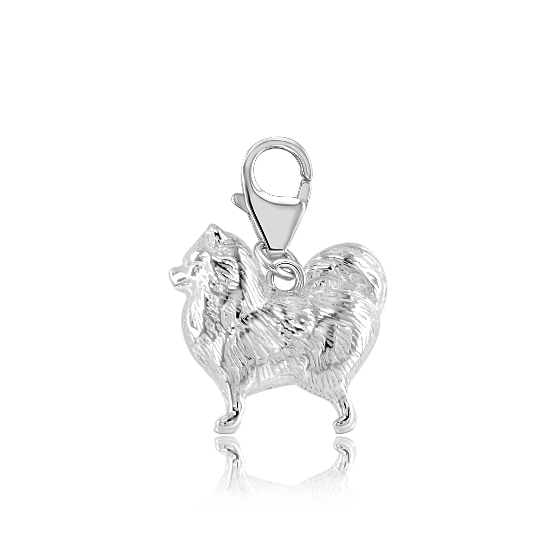 Pomeranian Silver Charm - MYLEE London