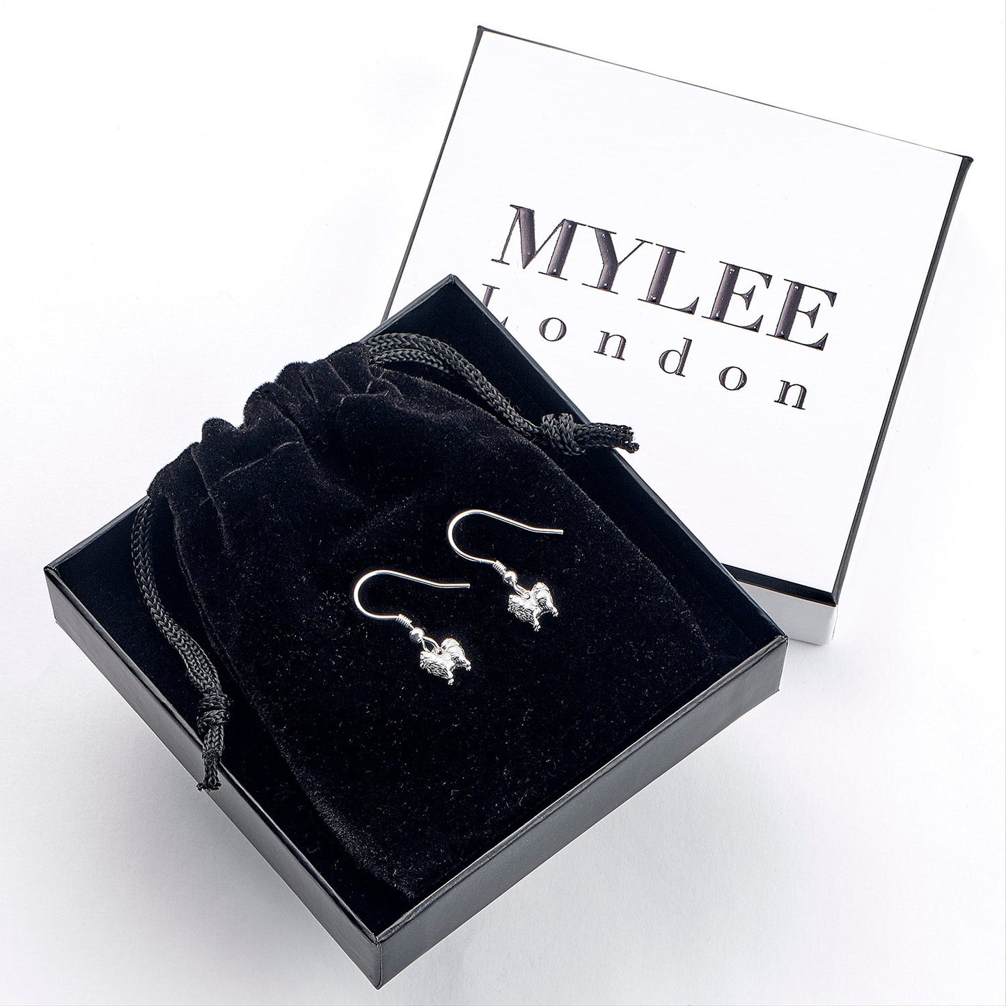 Pomeranian Silver Earrings - MYLEE London