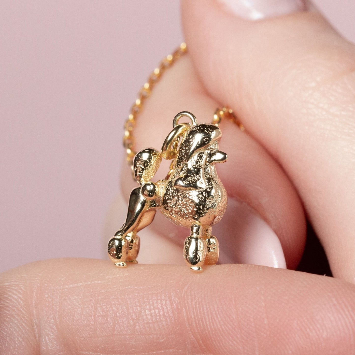 Poodle Gold Necklace - Personalised - MYLEE London