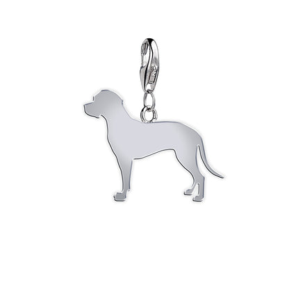 Portuguese Pointer Silhouette Silver Charm - MYLEE London