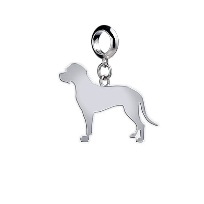 Portuguese Pointer Silhouette Silver Charm - MYLEE London