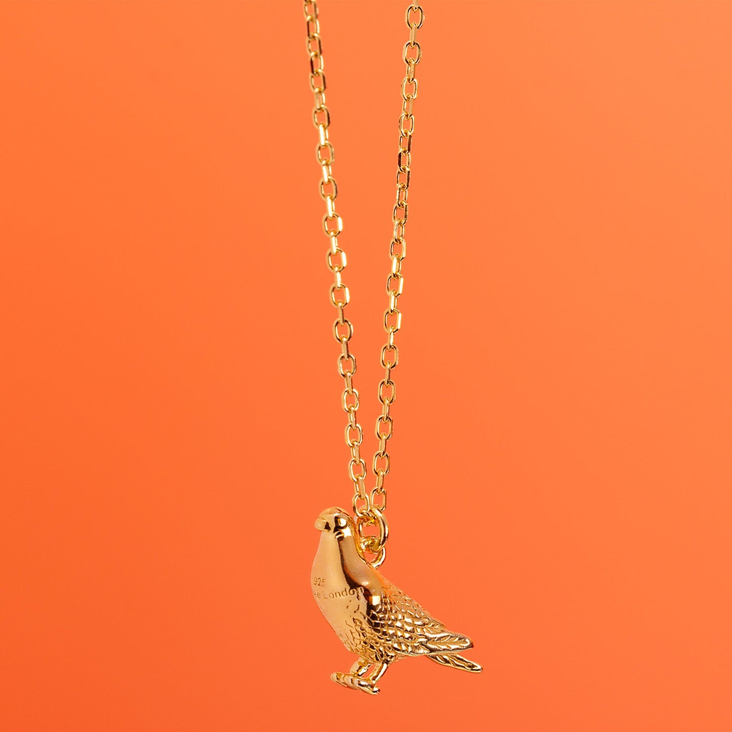 Racing Pigeon Gold Necklace - Personalised - MYLEE London