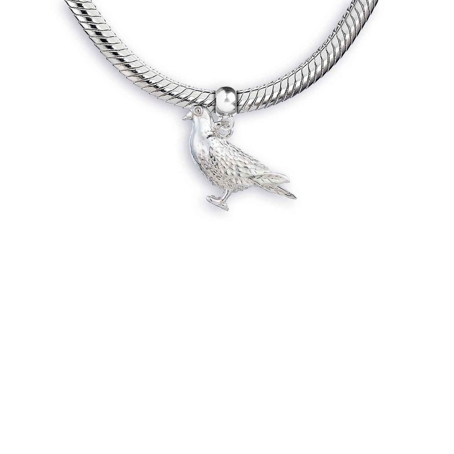 Racing Pigeon Silver Charm - MYLEE London