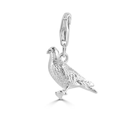Racing Pigeon Silver Charm - MYLEE London