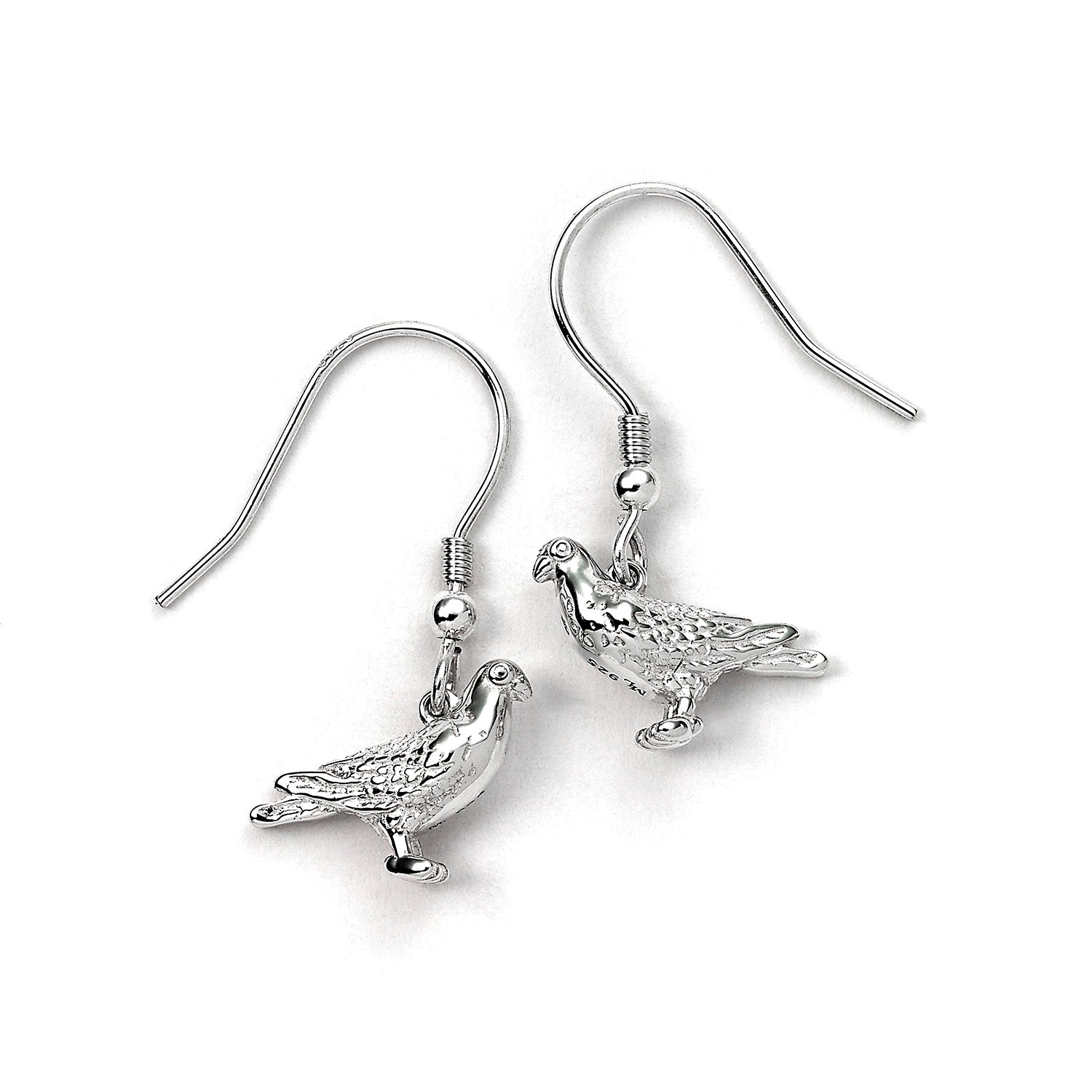 Racing Pigeon Silver Earrings - MYLEE London