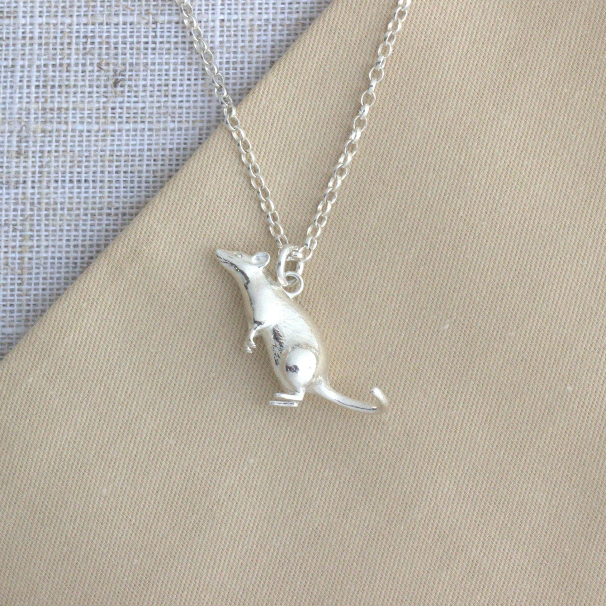 Rat Silver Necklace - Personalised - MYLEE London