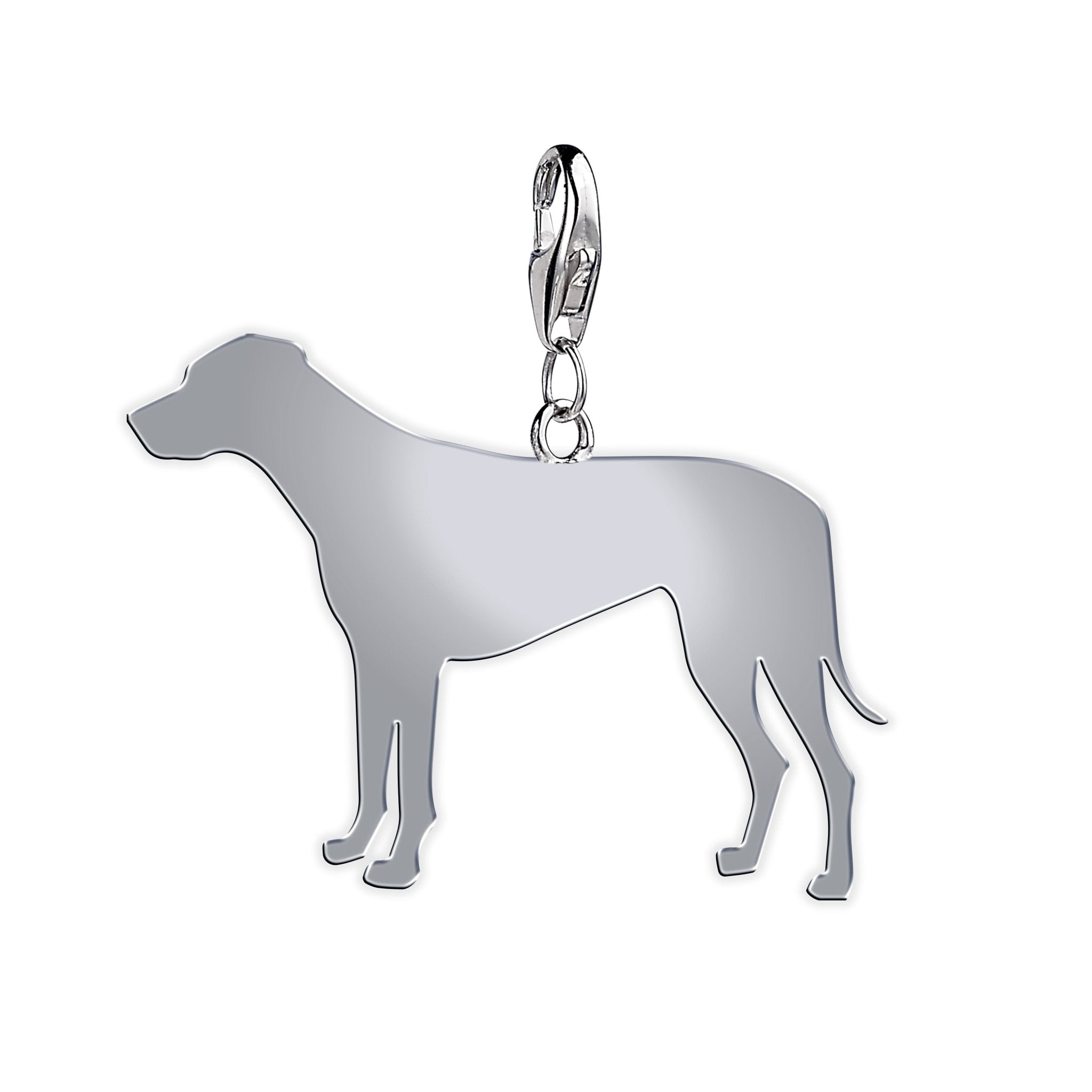 Rhodesian Ridgeback Silhouette Silver Charm – MYLEE London