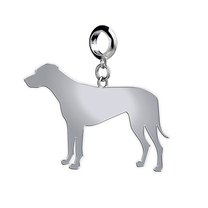 Rhodesian Ridgeback Silhouette Silver Charm - MYLEE London