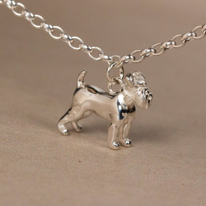 Schnauzer Dainty Chain Bracelet - Personalised - Sterling Silver - MYLEE London