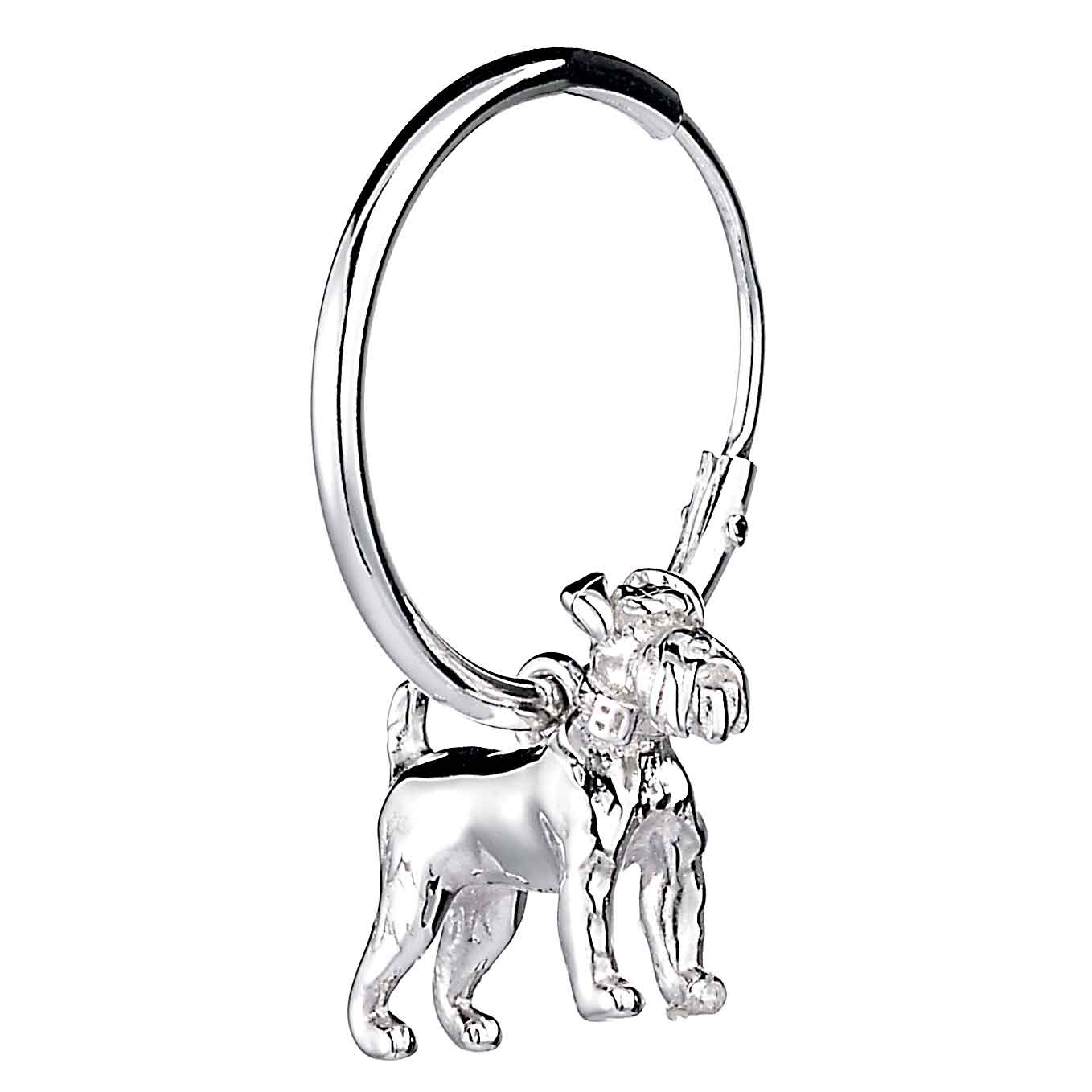 Schnauzer Silver Earrings - MYLEE London