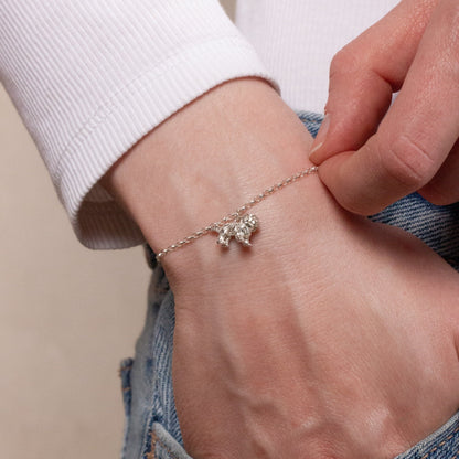 Shih Tzu Chain Bracelet - Personalised - Sterling Silver - MYLEE London