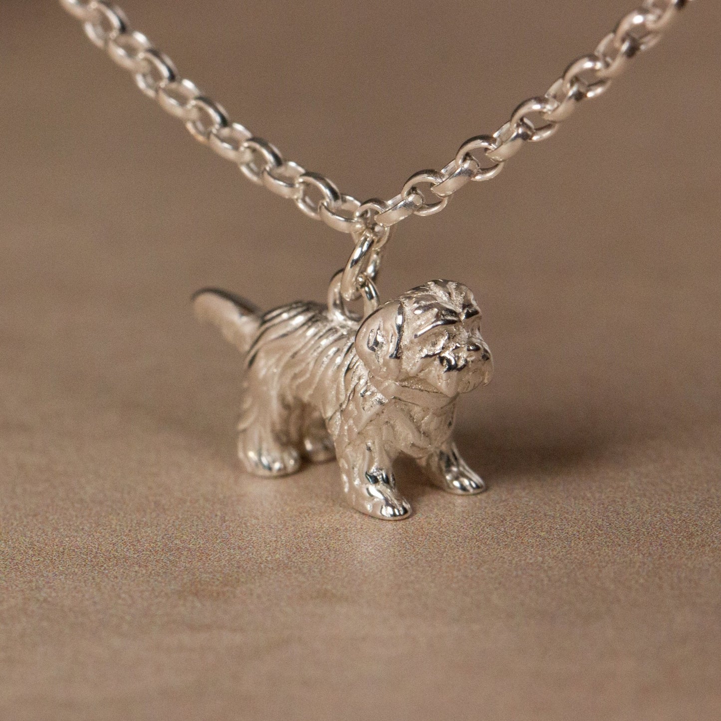 Shih Tzu Chain Bracelet - Personalised - Sterling Silver - MYLEE London