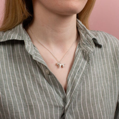 Shih Tzu Silver Necklace - Personalised - MYLEE London