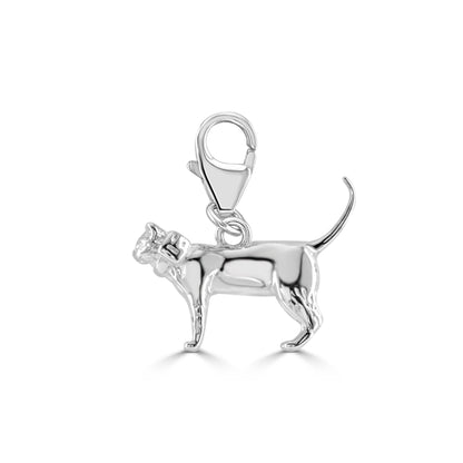 Short - Haired Cat Silver Charm - MYLEE London