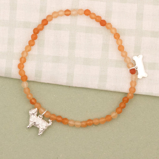 Short - Haired Yorkshire Terrier Crystal Bracelet - Personalised - MYLEE London