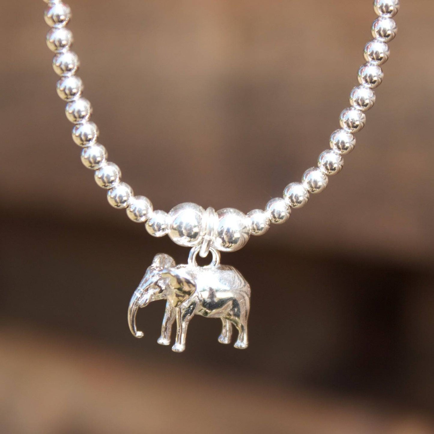 Silver Elephant Bracelet - MYLEE London