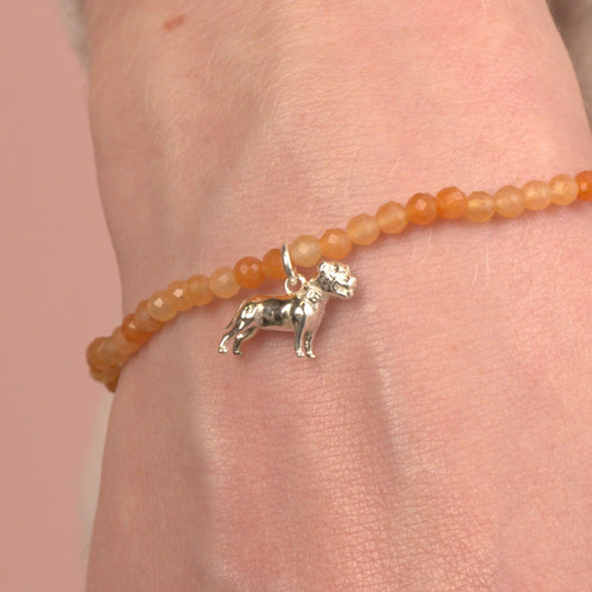 Staffordshire Bull Terrier Crystal Bracelet - Personalised - MYLEE London