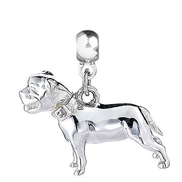 Staffordshire Bull Terrier Silver Charm โ MYLEE London