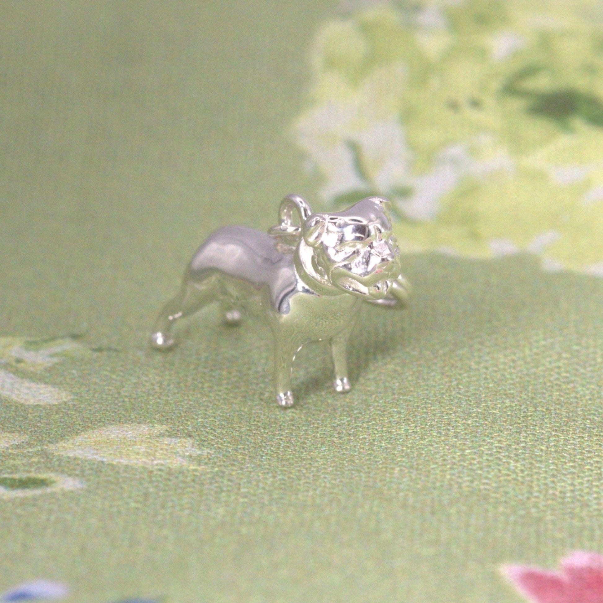 Staffordshire Bull Terrier Silver Charm - MYLEE London