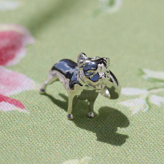 Staffordshire Bull Terrier Silver Charm - MYLEE London