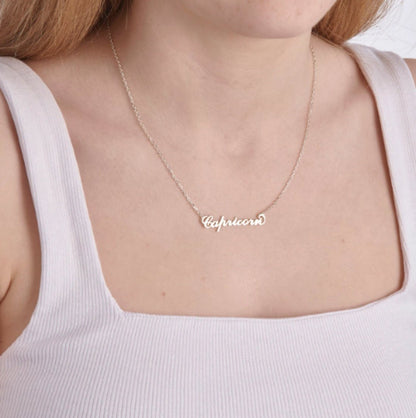 Star Sign Silver Necklace - MYLEE London