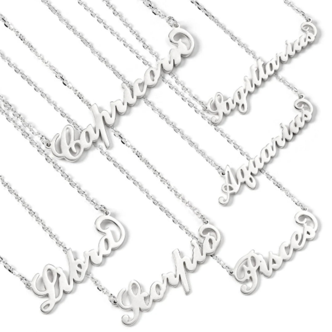 Star Sign Silver Necklace - MYLEE London