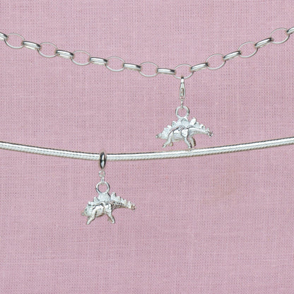 Stegosaurus Silver Charm - MYLEE London