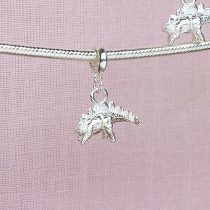 Stegosaurus Silver Charm - MYLEE London