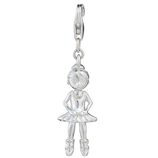 Sterling Silver Ballerina Charm - MYLEE London