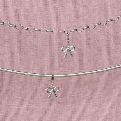Sterling Silver Bow Charm - MYLEE London