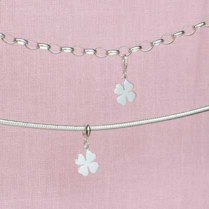 Sterling Silver Four Leaf Clover Charm - MYLEE London