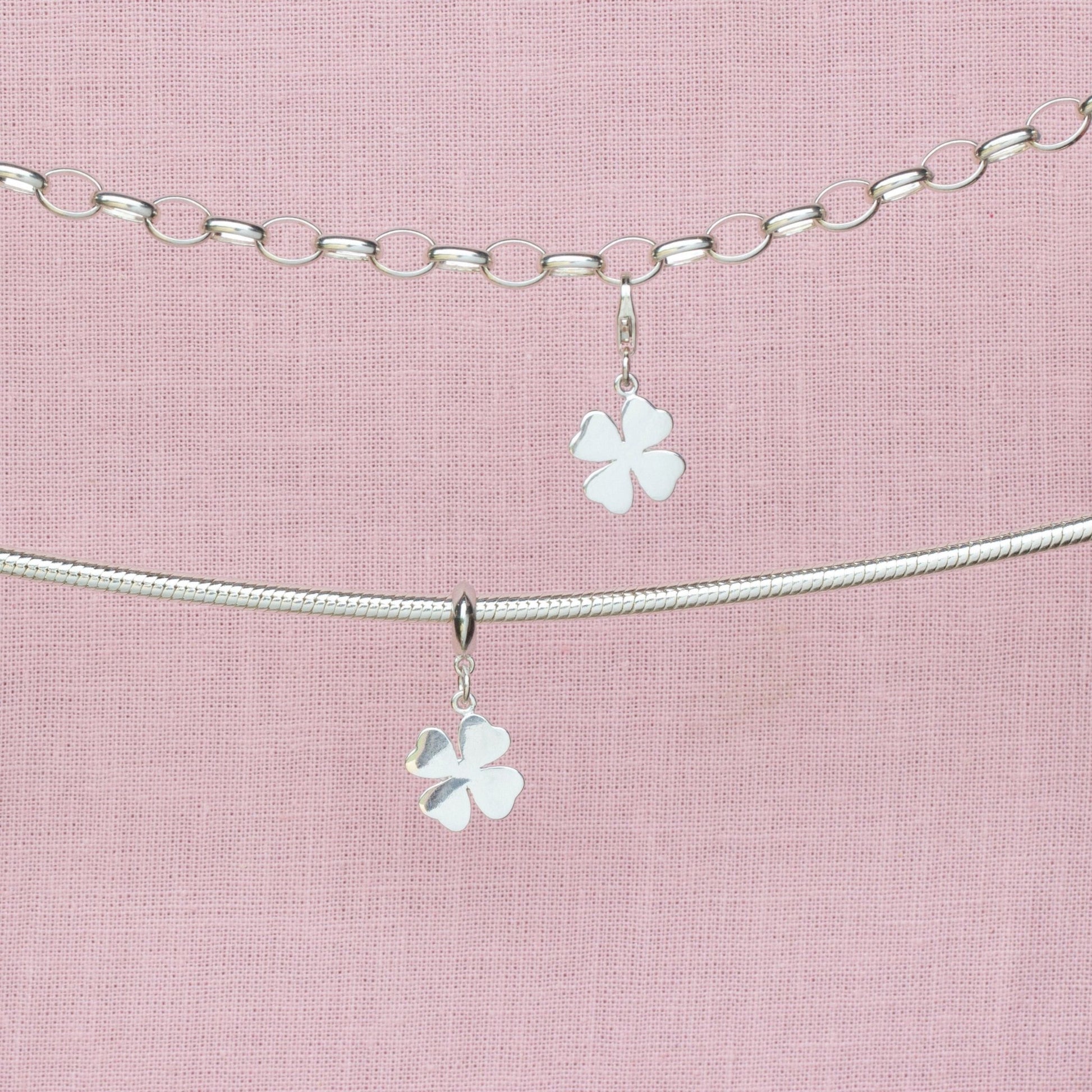 Sterling Silver Four Leaf Clover Charm - MYLEE London