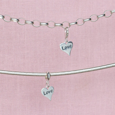 Love Heart sterling silver jewellery