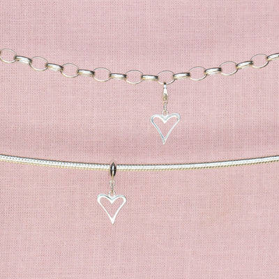 Open Heart sterling silver jewellery