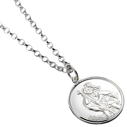 Sterling Silver St. Christopher Necklace - MYLEE London