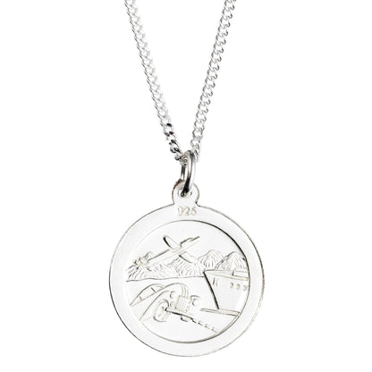 Sterling Silver St. Christopher Necklace - MYLEE London