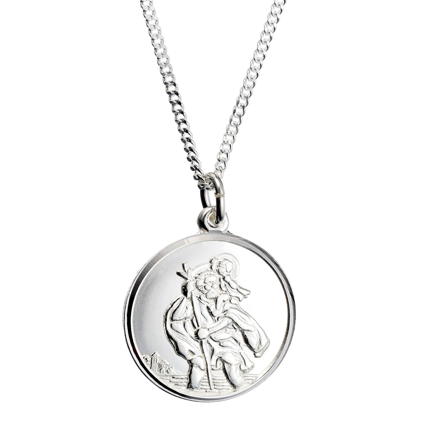 Sterling Silver St. Christopher Necklace - MYLEE London