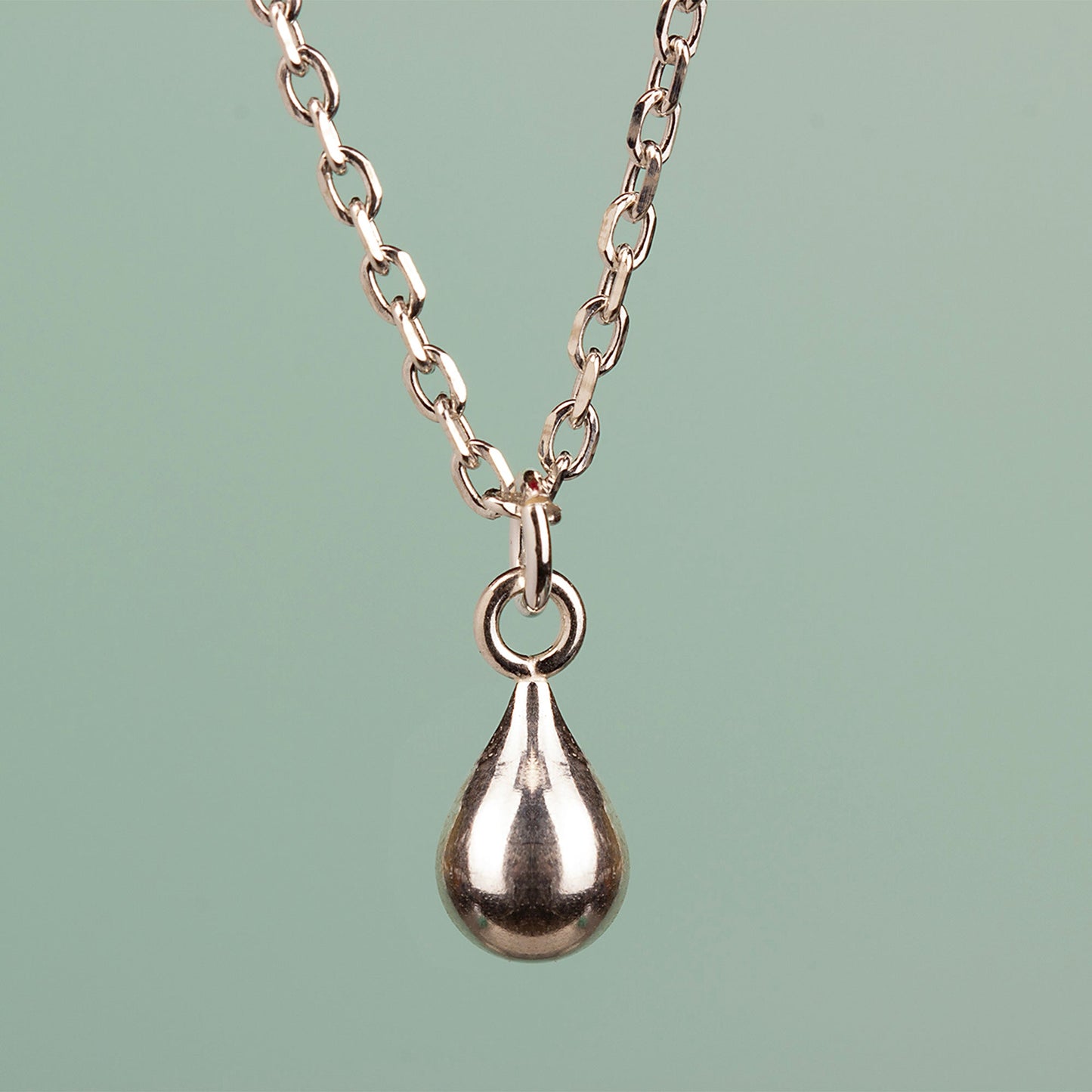 Teardrop Necklace - Sterling Silver - MYLEE London