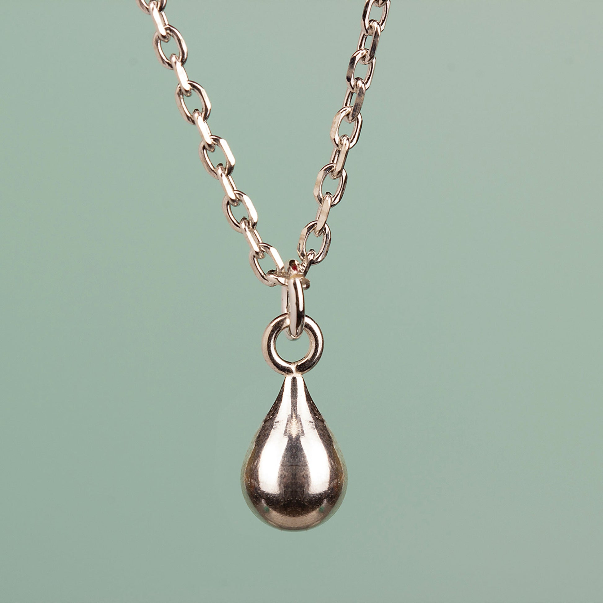 Teardrop Necklace - Sterling Silver - MYLEE London