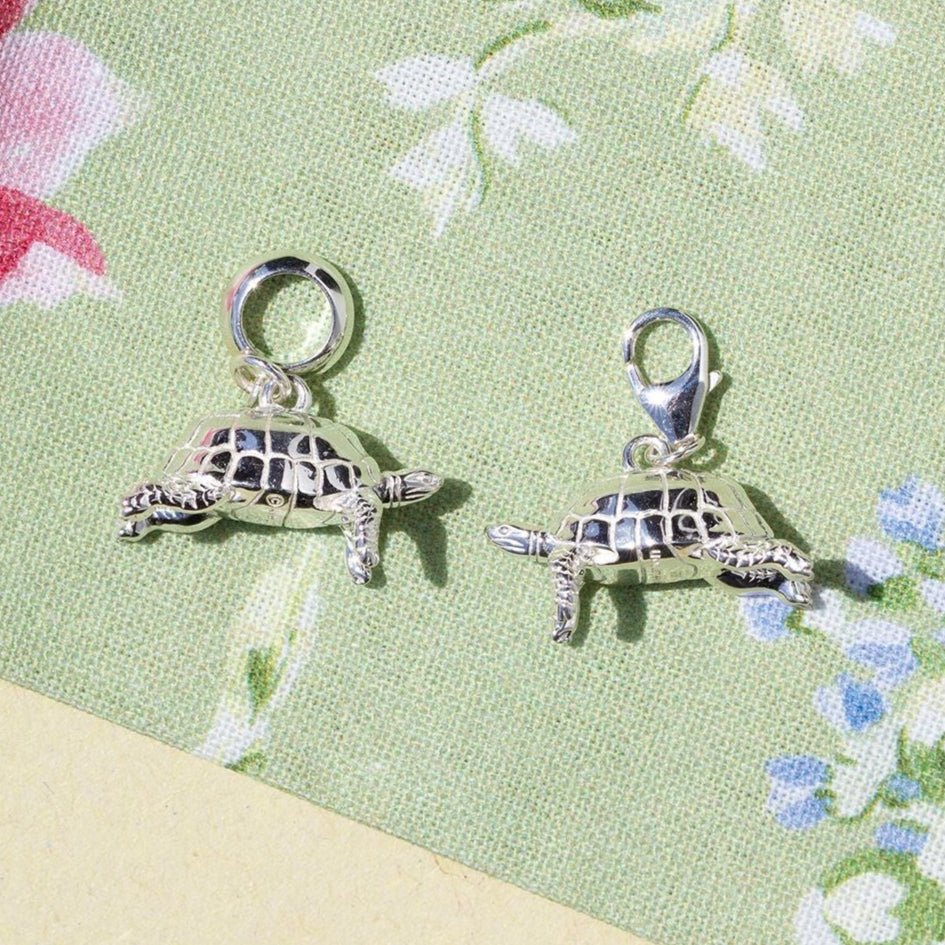 Tortoise Silver Charm - MYLEE London