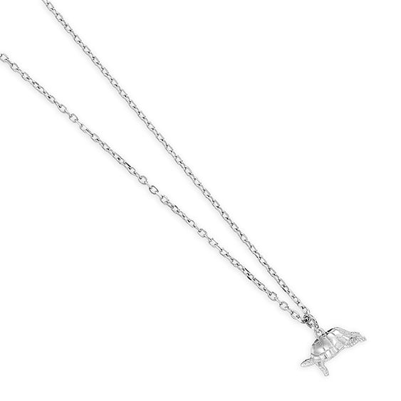 Tortoise Silver Necklace - Personalised - MYLEE London