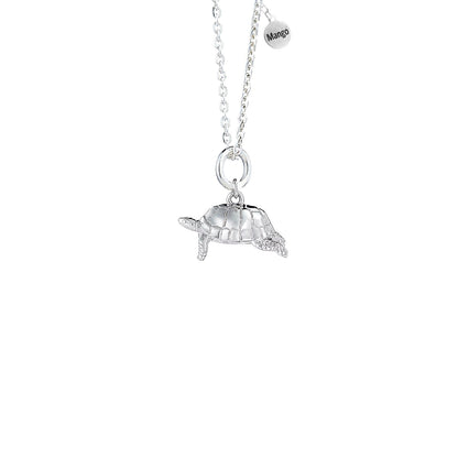 Tortoise Silver Necklace - Personalised - MYLEE London