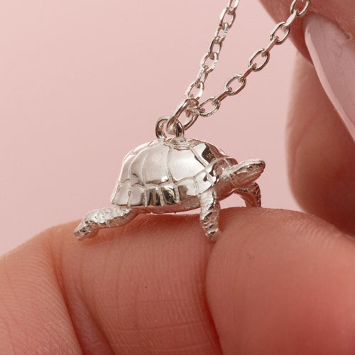 Sterling silver tortoise necklace