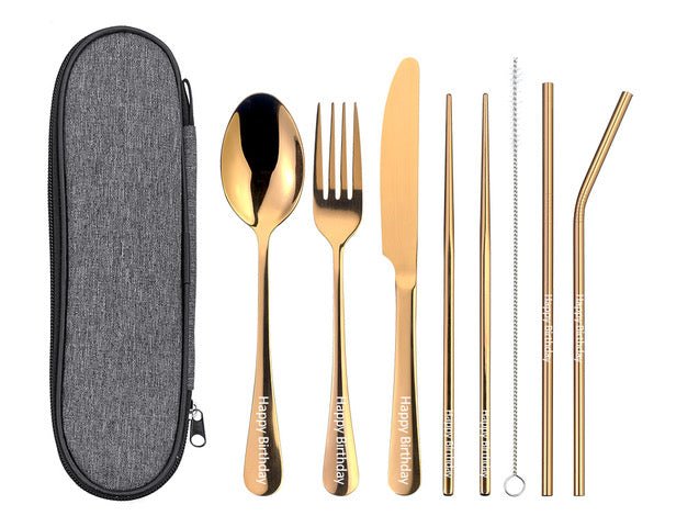 Travel Cutlery Set - Personalised - MYLEE London